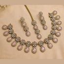 NAFJ Gold Plated Royal American Daimond Necklace Set