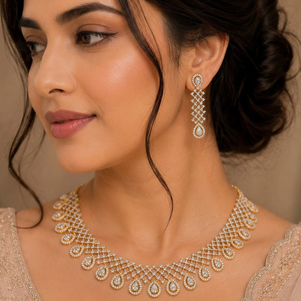 NAFJ Royal American Daimond Necklace Set