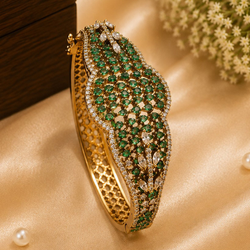 NAFJ Luxury American Diamond Openable Bracelet