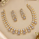 NAFJ Glamorous Crystal Stone And Austrian Stone Necklace Set