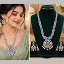 NAFJ Royal American Daimond And Beads Long Necklace Set
