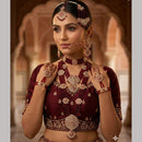 NAFJ Grand Austrian Stone And Pearl And Beads Dreamy Bridal Set