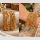 NAFJ Gold Plated Openable Bangles Set for Women 