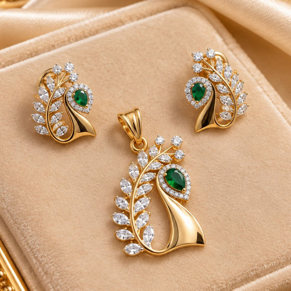 NAFJ Royal American Diamond Pendant Set