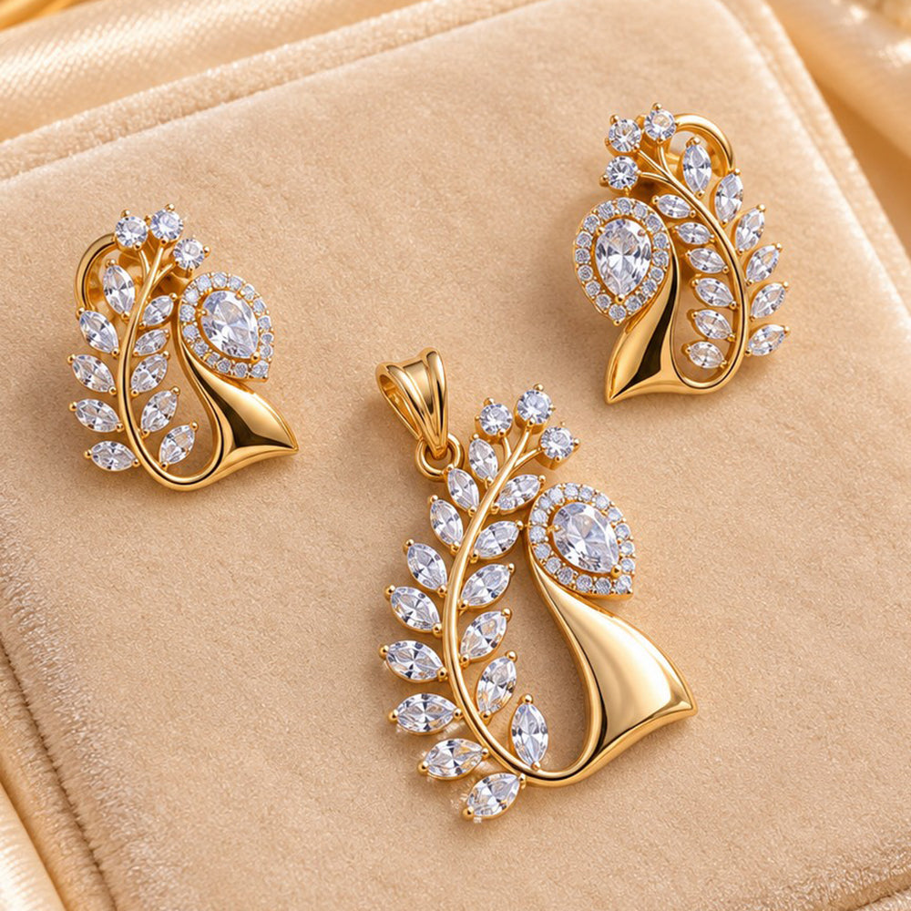 NAFJ Royal American Diamond Pendant Set