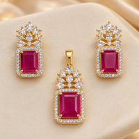 NAFJ Royal American Diamond Pendant Set