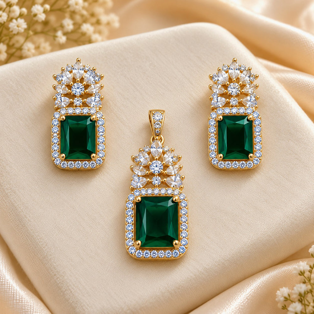 NAFJ Royal American Diamond Pendant Set