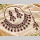 NAFJ Glamorous Crystal Stone And Austrian Stone Necklace Set