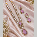 NAFJ Glamorous Pota Stone And Austrian Stone Necklace Set
