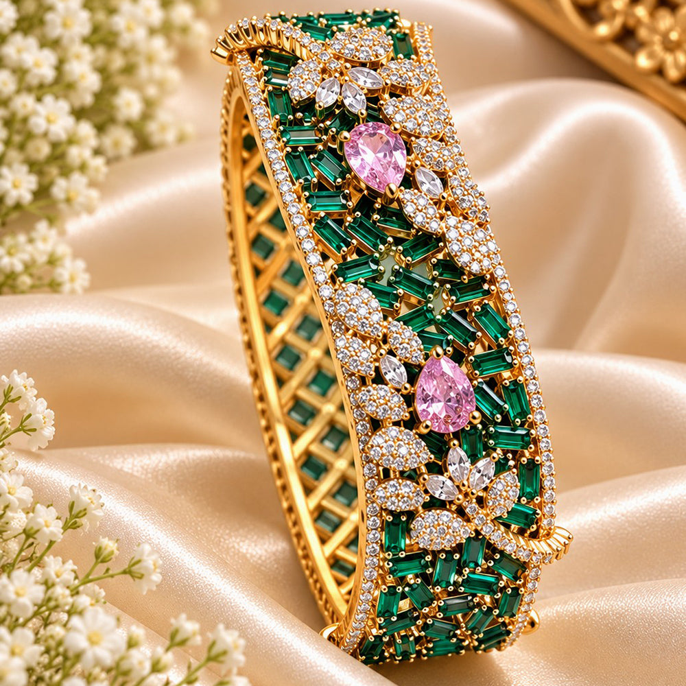 NAFJ Luxury American Diamond Openable Bracelet