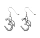  Hania Jewels Antique Finish Om Symbol Dangle Earrings