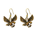 Hania Jewels Antique Eagle Motif Dangle Earrings