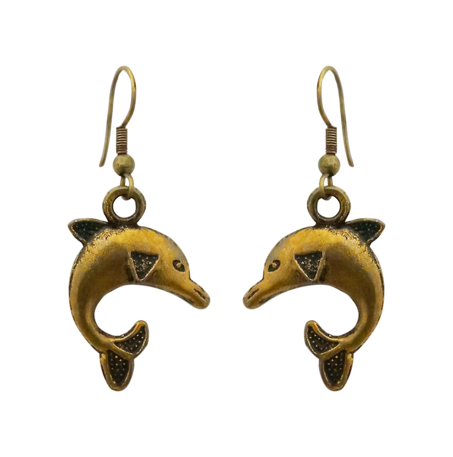 Hania Jewels Vintage Dolphin Charm Dangler Earrings