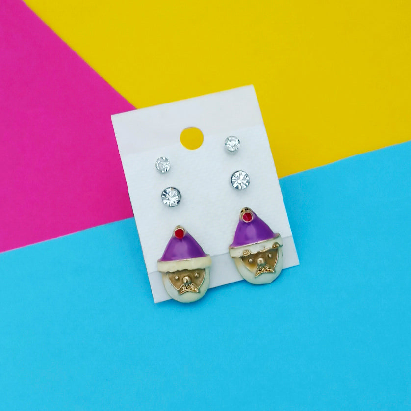Hania Jewel Studs Earrings Combo Set