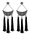Hania Jewel Black Mirage Dangler Earrings