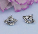 Hania Jewel Rhodium plated Studs Earrings  