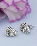 Hania Jewel Rhodium plated Studs Earrings  