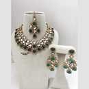 Charbhuja Art Gold Plated Kundan Stone Necklace Set