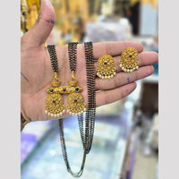 Charbhuja Art Heritage Pota Stone And Pearl Mangalsutra