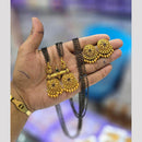 Charbhuja Art Heritage Pota Stone And Pearl Mangalsutra