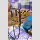 Charbhuja Art Heritage Pota Stone And Pearl Mangalsutra