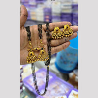 Charbhuja Art Heritage Pota Stone And Pearl Mangalsutra