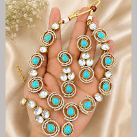Charbhuja Art Heritage Pota Stone And Austrian Stone Necklace Set