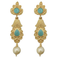 Hania Jewels Pota Stone and Pearl Drop Dangler Earrings