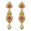 Hania Jewels Pota Stone and Pearl Drop Dangler Earrings