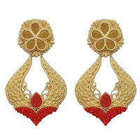 Hania Jewels Pota Stone and Pearl Drop Dangler Earrings