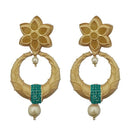 Hania Jewels Austrian Stone Pearl Drop Dangler Earrings
