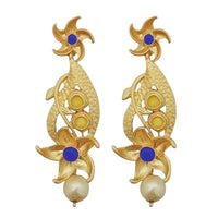 Hania Jewels Floral and Bloom Detailing Dangler Earrings  