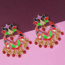Hania Jewels Beautiful Meenakari Work Danger Earrings  
