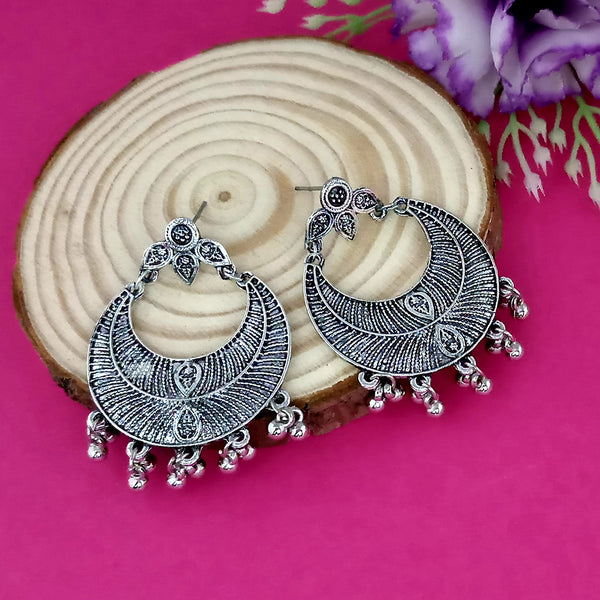 Amina Creation Silver Plated Dangler Earrings