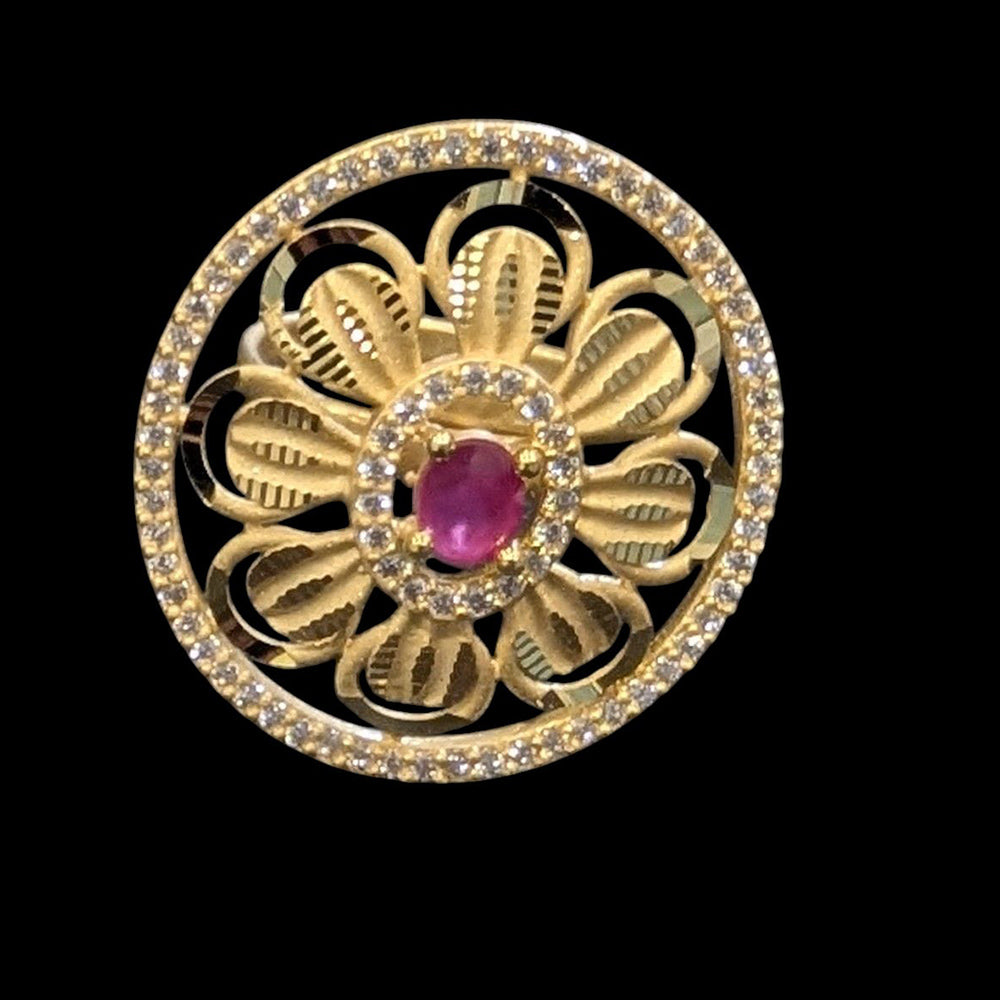 Shipra Gold Forming Austrian Stone  Adjustable Ring