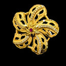 Shipra Gold Forming Austrian Stone  Adjustable Ring