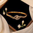Shipra Gold Plated American Diamond Bracelet for Women