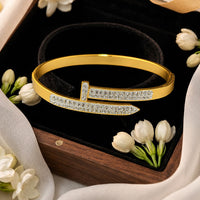 Shipra Gold Plated American Diamond Bracelet for Women