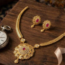 Shipra Gold Elegant Austrian Sone Necklace Jewellery Set