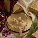 Shipra Gold Elegant Austrian Sone Necklace Jewellery Set
