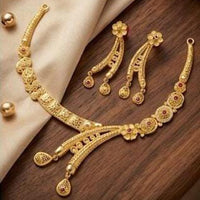 Shipra Gold Elegant Austrian Sone Necklace Jewellery Set