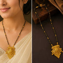 Shipra Gold Designer Black Pearl Manglasutra 
