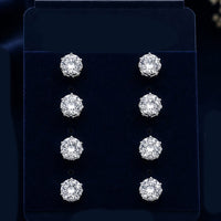Shipra Gold Sparkling Crystal Stud Earrings for Women