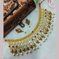 Navkar Jewellers Forming Pota Stone And Beads Necklace Set