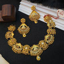 Navkar Jewellers Forming Gold Meenakari Necklace Set