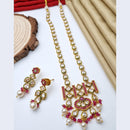 Reet Revaz Gold Plated Crystal Stone Necklace Set