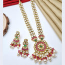 Reet Revaz Gold Plated Crystal Stone Necklace Set