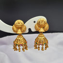 Reet Revaz Gold Plated Pota Stone Jhumki Earrings