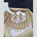 Reet Revaz Gold Finish Elegant Pota Pearl And Beads Necklace Set