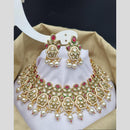 Reet Revaz Gold Finish Elegant Pota Pearl And Beads Necklace Set